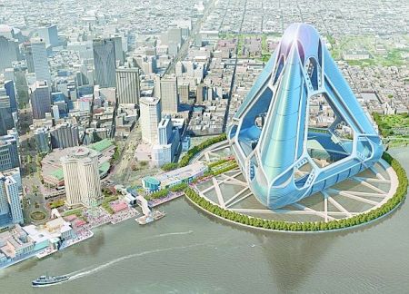 美国设计能容4万人的漂浮城市不怕飓风洪水 美国设计能容4万人的漂浮城市不怕飓风洪水